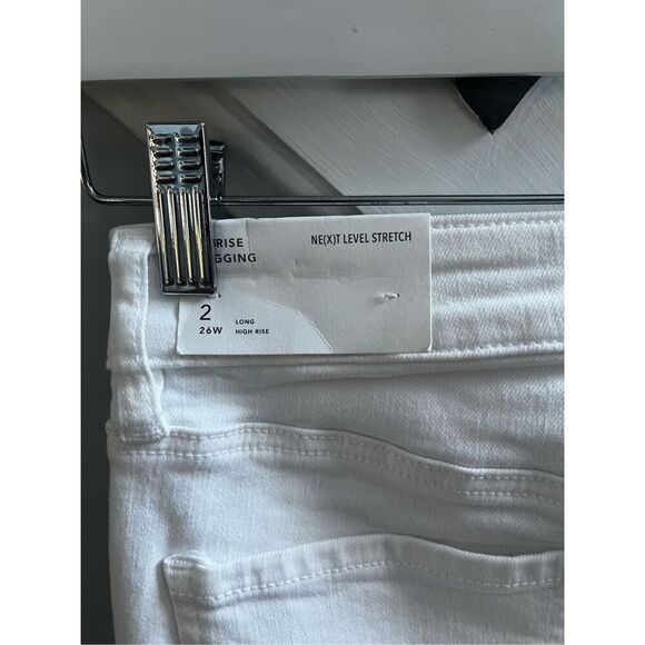 American Eagle White Next Level Stretch Hi-Rise Jegging Jeans sz 2 Long NWT - Picture 3 of 8
